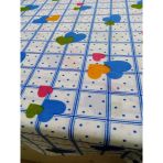 Hayat Home Mavi Kalpli Desen 130X130 Dertsiz Mutfak Masa Örtüsü