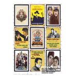 Hayat Poster 9 Parça Karışık Yazılı Ahşap Tablo Seti türk sineması yeşilçam filmler replikler posterleri