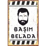 Hayat Poster Ahmet Kaya Başım Belada Retro Ahşap Poster