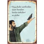 Hayat Poster Ahmet Kaya Retro Vintage Ahşap Poster