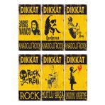 Hayat Poster Anadolu Rock Barış Manço Cem Karaca Erkin Koray 6lı Mini Retro Ahşap Poster Seti