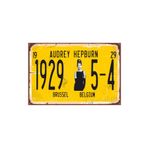 Hayat Poster Audrey Hepburn Tabela Tarz Retro Vintage Ahşap Poster 2030047