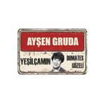 Hayat Poster Ayşen Gruda Yeşilçam Retro Ahşap Poster