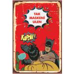 Hayat Poster Batman Koronavirüs Retro Ahşap Poster