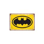Hayat Poster Batman Logo Retro Vintage Ahşap Poster
