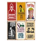 Hayat Poster Behzat Ç Yeşilçam Temalı 6lı Ahşap Poster Seti