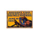 Hayat Poster Chicago 1915 Vintage Araba Yarışı Retro Ahşap Poster