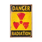 Hayat Poster Danger Retro Vintage Ahşap Poster 2030018
