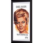 Hayat Poster Emel Sayın Yeşilçam Temalı Çerçeve Görünümlü Mini Ahşap Poster