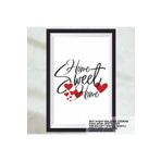 Hayat Poster evim güzel evim, home sweet home ev aile sözleri dekorasyon çerçeve görünümlü ahşap tablo poster