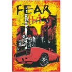 Hayat Poster Fear This Kırmızı Klasik Araba Retro Ahşap Poster