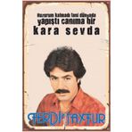 Hayat Poster Ferdi Tayfur Arabesk Retro Ahşap Poster