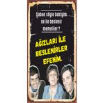 Hayat Poster Hababam Sınıfı Şaban Yeşilçam(10 Cm X 20 Cm) Mini Retro Ahşap Poster