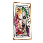 Hayat Poster Harley Quinn Joker Oyun Kağıdı Mini Retro Ahşap Poster