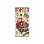 Hayat Poster hot dog pin up kızı kızı klasik araba ev dekorasyon tablo mini retro ahşap poster