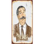 Hayat Poster Hulusi Kentmen Yeşilçam (10 Cm X 20 Cm) Mini Retro Ahşap Poster