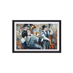 Hayat Poster Jazz Orkestra Sanatsal Çerçeve Görünümlü Ahşap Tablo
