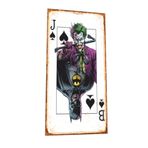 Hayat Poster Joker Batmana Karşı Mini Retro Ahşap Poster
