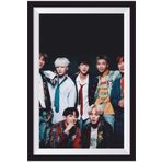 Hayat Poster K-pop Bts Çerçeve Görünümlü Ahşap Poster-10