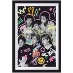 Hayat Poster K-pop Bts Çerçeve Görünümlü Ahşap Poster-12