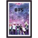 Hayat Poster K-pop Bts Çerçeve Görünümlü Ahşap Poster-13