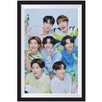 Hayat Poster K-pop Bts Çerçeve Görünümlü Ahşap Poster-17