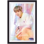 Hayat Poster K-pop Bts Çerçeve Görünümlü Ahşap Poster-18