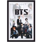 Hayat Poster K-pop Bts Çerçeve Görünümlü Ahşap Poster-20