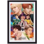 Hayat Poster K-pop Bts Çerçeve Görünümlü Ahşap Poster-2