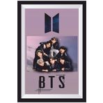 Hayat Poster K-pop Bts Çerçeve Görünümlü Ahşap Poster-4