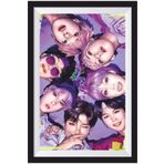 Hayat Poster K-pop Bts Çerçeve Görünümlü Ahşap Poster-6
