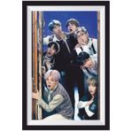 Hayat Poster K-pop Bts Çerçeve Görünümlü Ahşap Poster-7