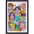 Hayat Poster K-pop Bts Çerçeve Görünümlü Ahşap Poster-8