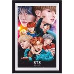 Hayat Poster K-pop Bts Çerçeve Görünümlü Ahşap Poster-9