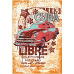 Hayat Poster Küba Havana Klasik Araba Retro Ahşap Poster