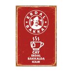 Hayat Poster Leyla Ile Mecnun Erdal Bakkal Retro Vintage Ahşap Poster