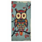Hayat Poster mandala elle çizim baykuş ev dekorasyon tablo mini retro ahşap poster
