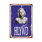 Hayat Poster Marilyn Monroe Tabela Tarz Retro Vintage Ahşap Poster 2030046