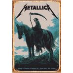 Hayat Poster Metallica Albüm Kapağı Retro Ahşap Poster