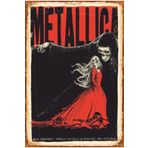 Hayat Poster Metallica Albüm Metal Rock Retro Ahşap Poster