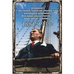 Hayat Poster Mustafa Kemal Atatürk Gemide Retro Ahşap Poster