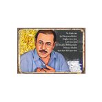 Hayat Poster Ne Söyleyim Şu Dünyanın Haline Neşet Ertaş Retro Ahşap Poster