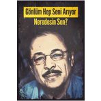 Hayat Poster Neredesin Sen Neşet Ertaş Retro Ahşap Poster