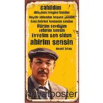 Hayat Poster Neşet Ertaş Edebiyat Ahşap Poster