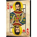 Hayat Poster Queen Freddie Mercury Oyun Kağıdı Retro Ahşap Poster