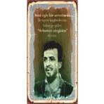 Hayat Poster Sadri Alışık Yeşilçam Replikler Mini Retro Ahşap Poster