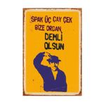 Hayat Poster Sadri Alışık Yeşilçam Retro Vintage Ahşap Poster
