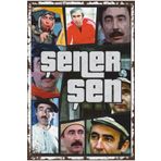Hayat Poster Şener Şen Gta Tarz Yeşilçam Replikler Sahneler Retro Ahşap Poster