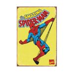 Hayat Poster Spiderman Marvel Retro Vintage Ahşap Poster 2030011