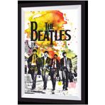 Hayat Poster The Beatles Sanatsal Çerçeve Görünümlü Ahşap Tablo